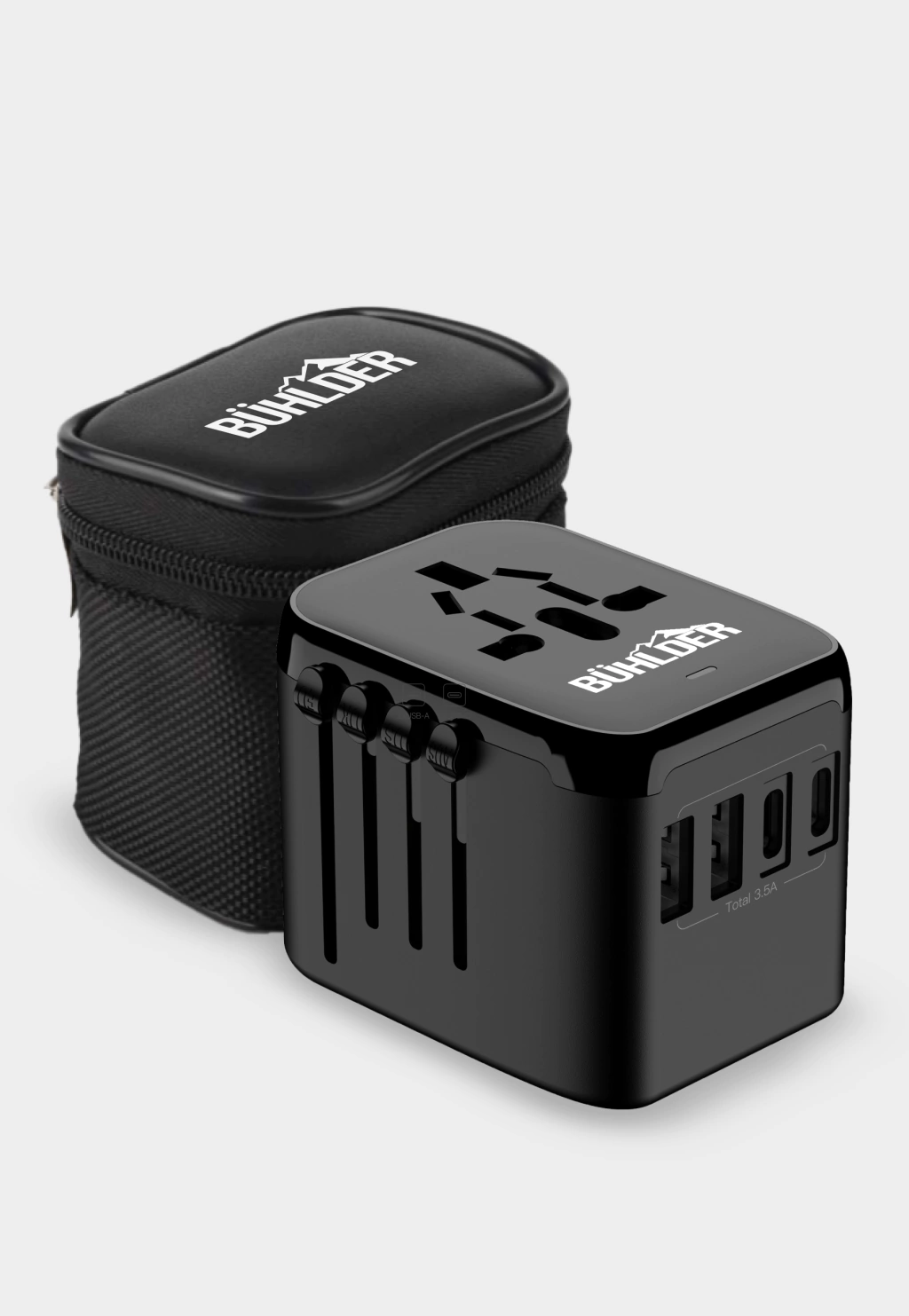Kit De Viaje Hervidor Portátil Dual + Adaptador Universal - Imagen 2