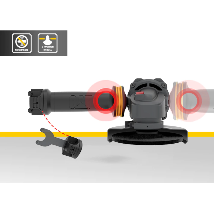 Amoladora Ang.115/125mm CATERPILLAR 1200W - Imagen 3