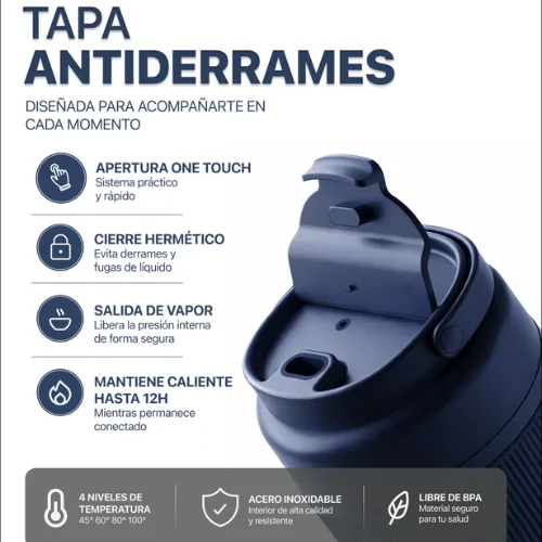 Kit De Viaje Hervidor Portátil Dual + Adaptador Universal - Imagen 6
