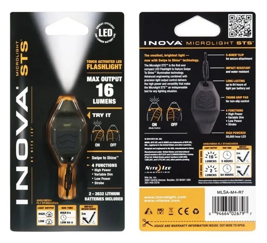 LUZ LED NITE IZE MICROLIGHT LLAVERO BLANCA 1LED - Imagen 2