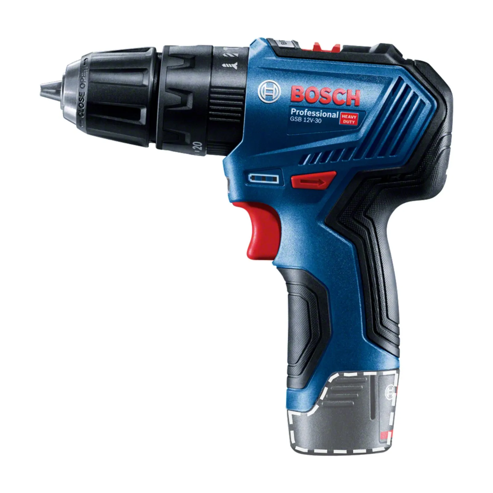Atornillador/Taladro BOSCH GSB 12V-30 - Imagen 2