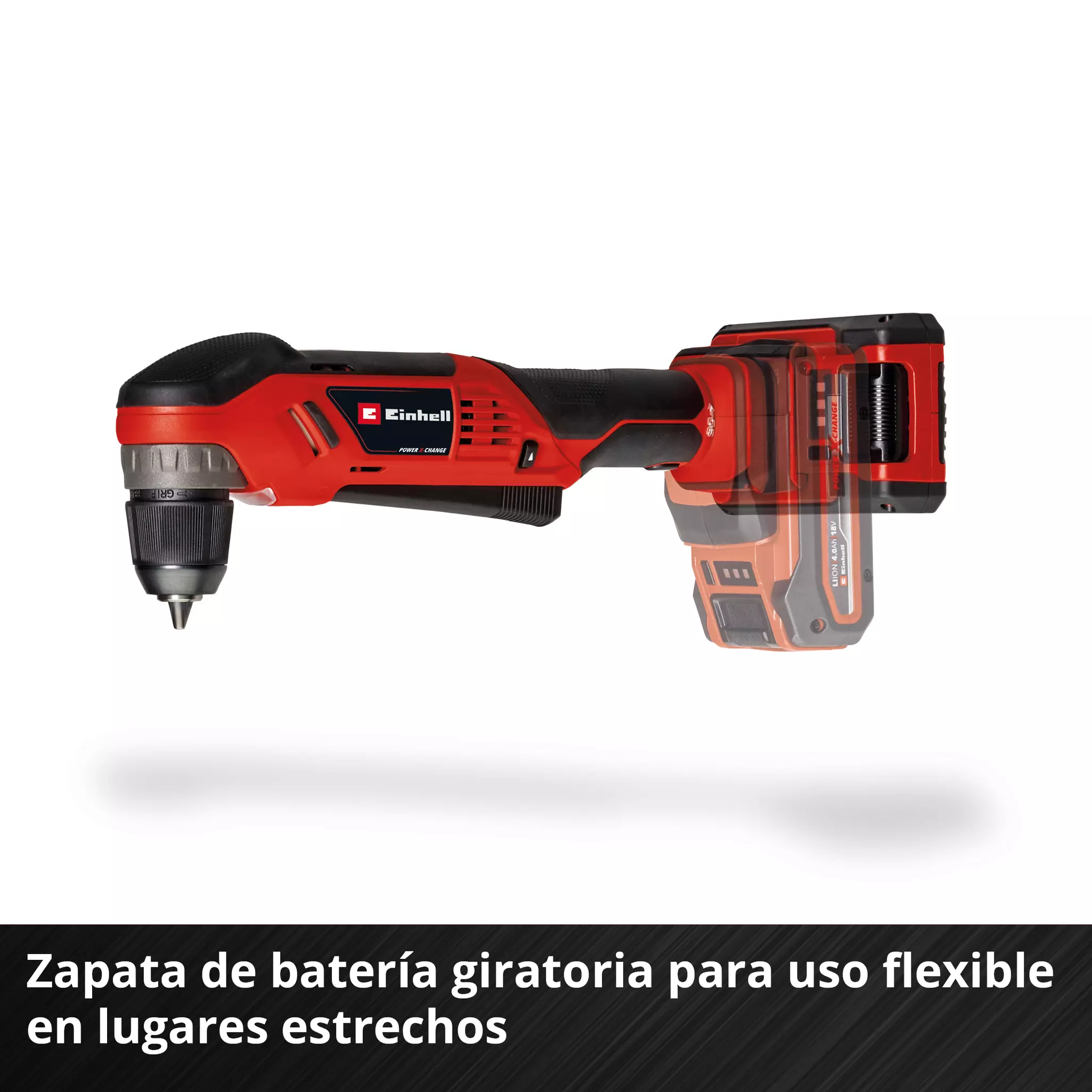 Taladro EINHELL Angular a Batería TE-AD 18 Li - Solo - Imagen 4