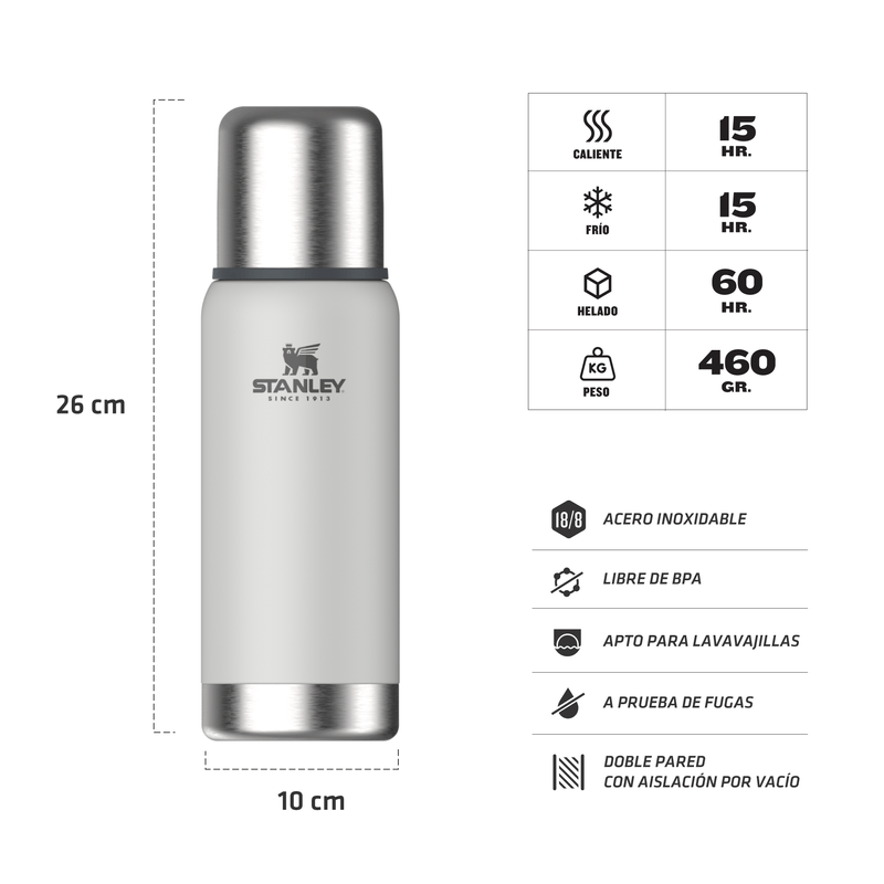 Termo STANLEY ADVENTURE POLAR 500ml- Blanco - Imagen 2