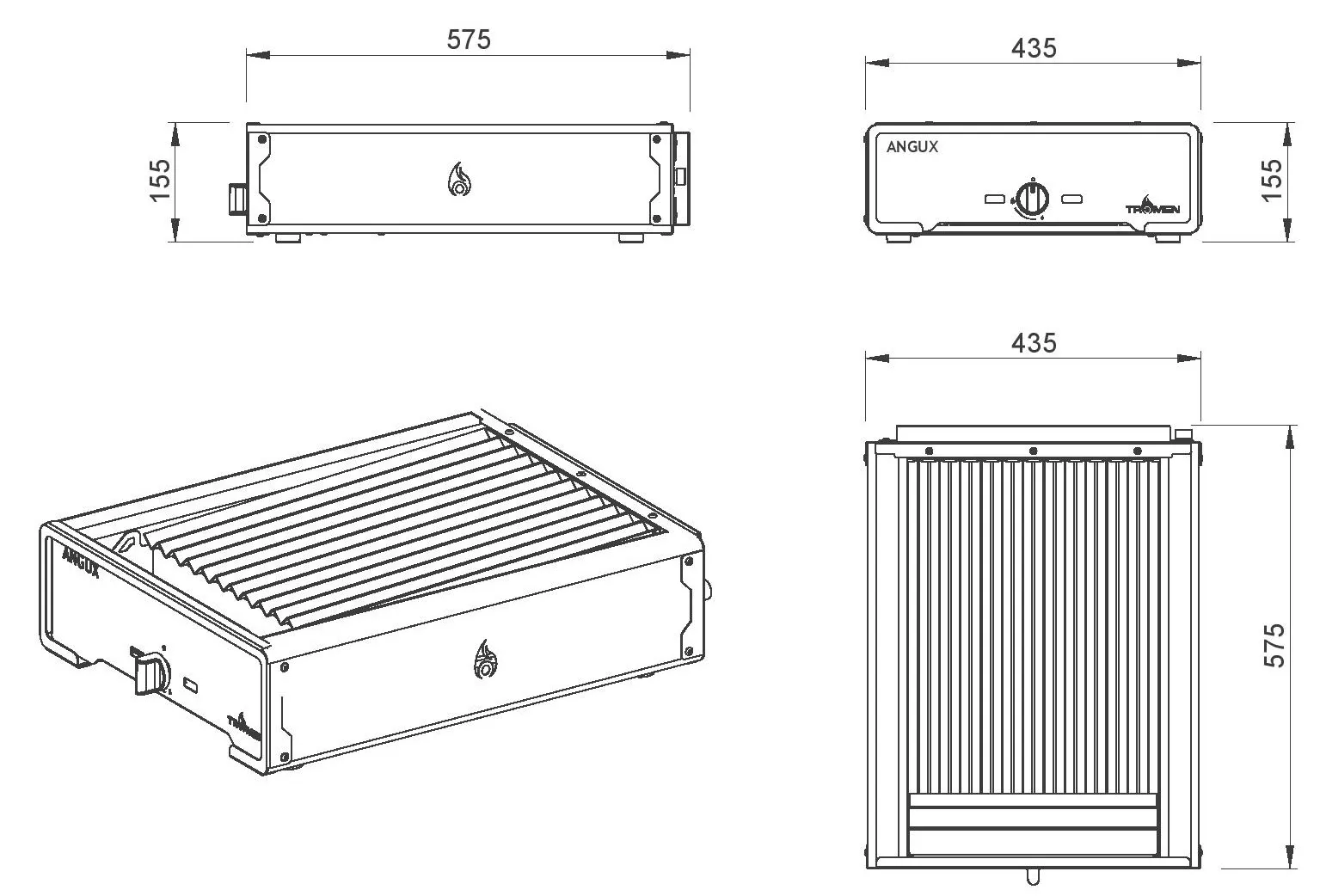Parrilla a gas ANGUX 430 TROMEN - Imagen 3
