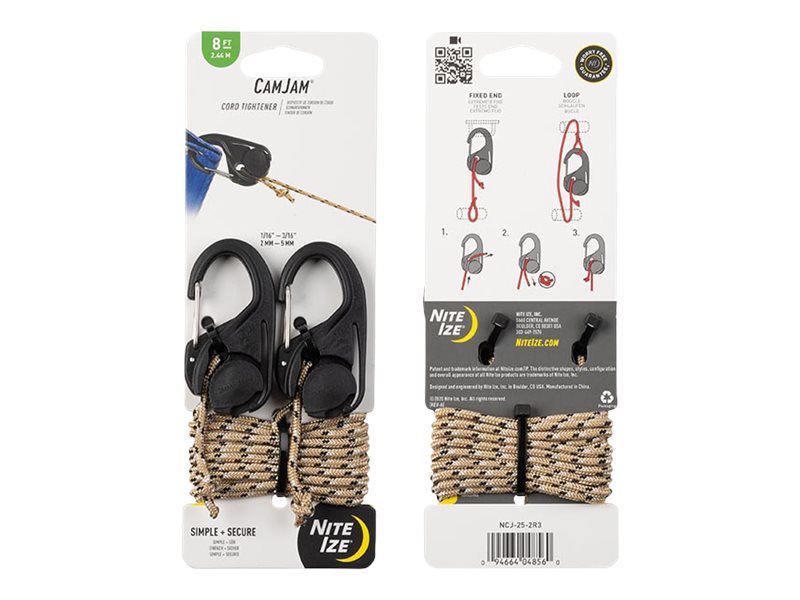 SHOCK CORD NITE IZE 5MM AUTO AJUSTABLE DE 15CM A 70CM