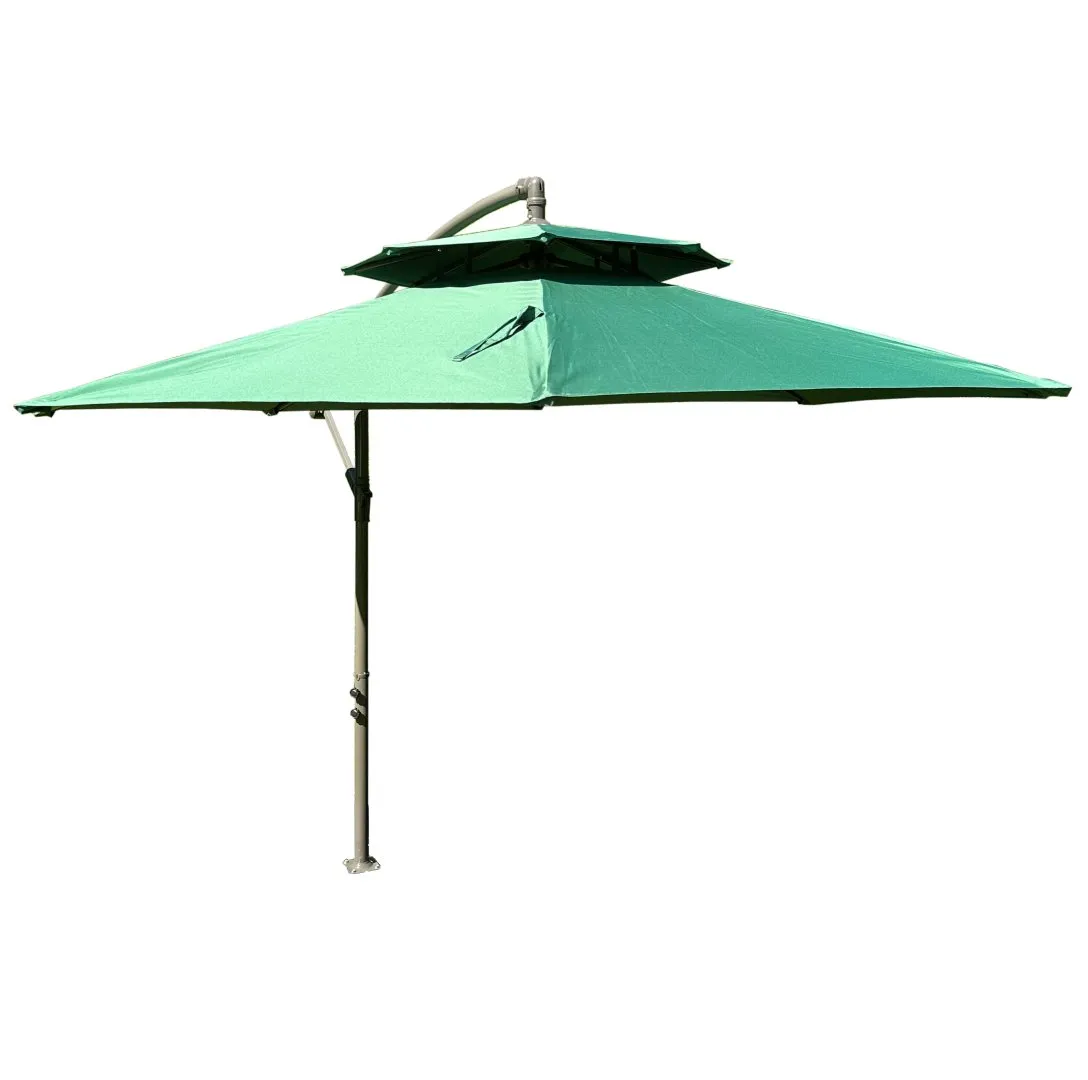 Sombrilla Banana TROMEN c/ base 2,7mts - Verde