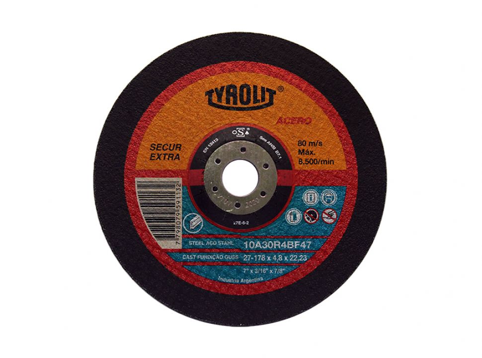 Disco CD 178X4,8X22 27E-6-2 D178X4D #10A TYROLIT