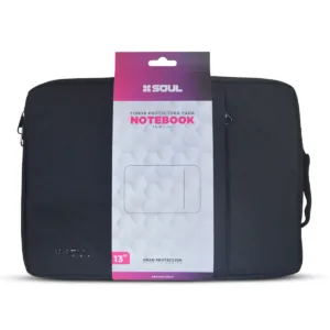 Funda SOUL Notebook 13.3″ Trip c/Cierre + Bolsillo- Negro