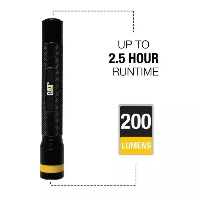 Linterna CATERPILLAR 200 Lumen-Pilas AA x2 - Imagen 2
