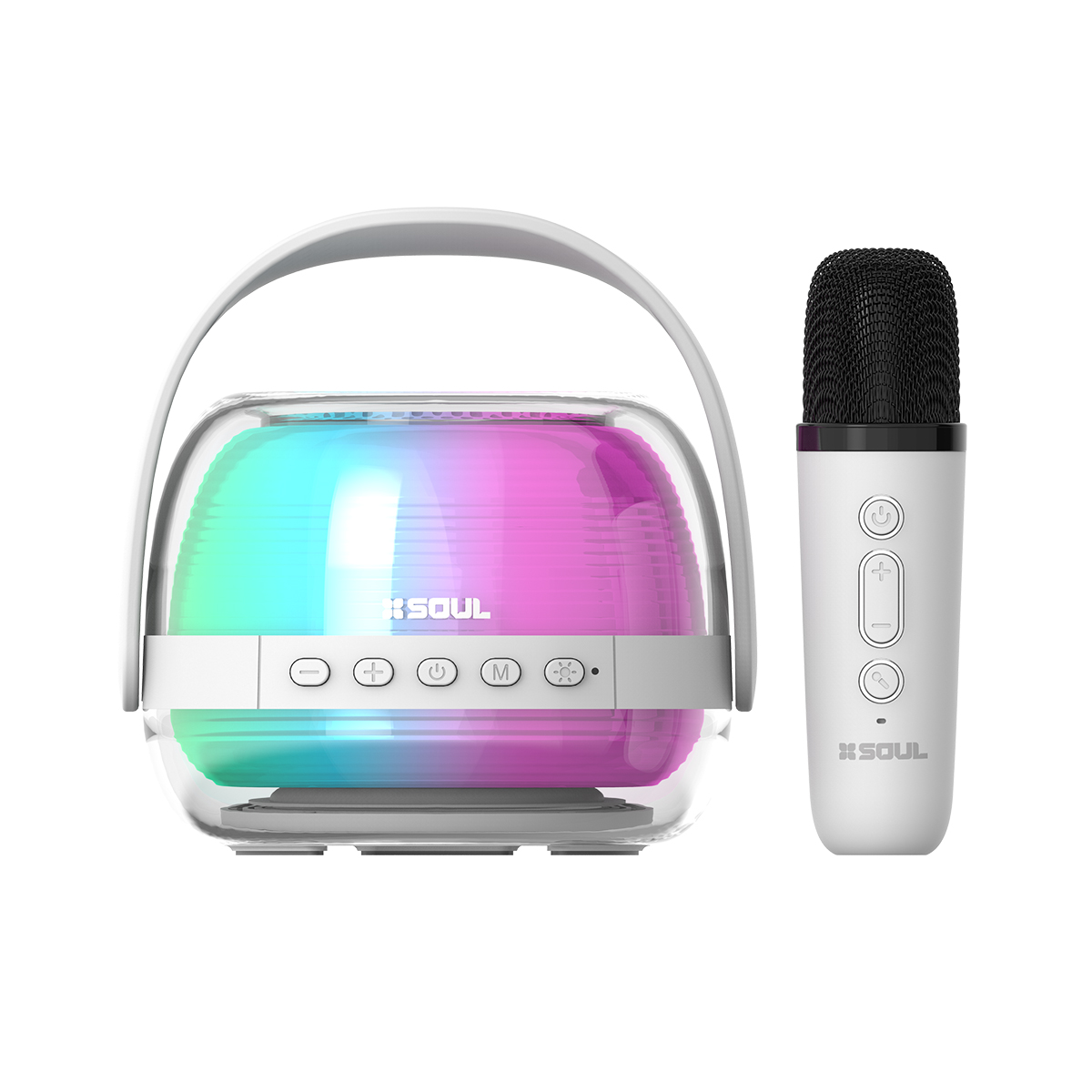 Parlante SOUL BT Party Teen c/2 mic 5W- Blanco