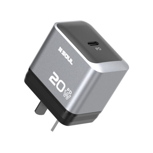 Cargador Silver SOUL (PD20W) c/cable incluido