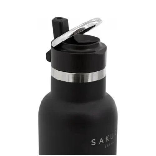 Botella SAKURA Térmica Acero Inoxidable (color negro) - Imagen 4