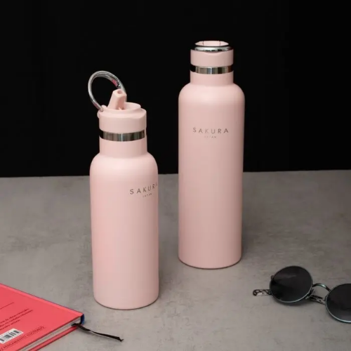 Botella SAKURA Térmica Acero Inoxidable (color rosa/pastel)
