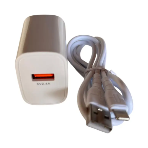 Cargador SOUL Clásico 2.4 A USB (c/cable Lightning) - Imagen 2