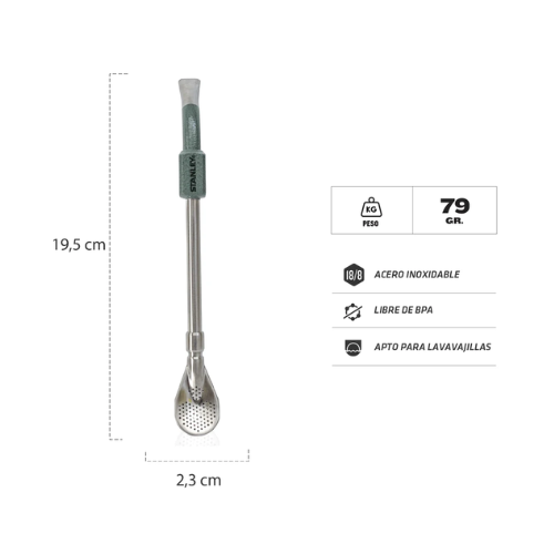 Bombilla STANLEY para Mate- Verde - Imagen 2