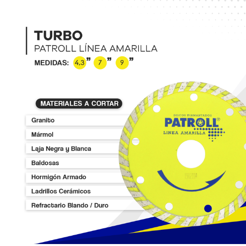 Disco Turbo 115mm PATROLL PYT-4.5 - Imagen 2