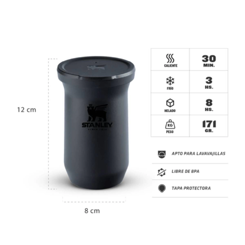Mate STANLEY Terere Mug- 200ml Negro - Imagen 2