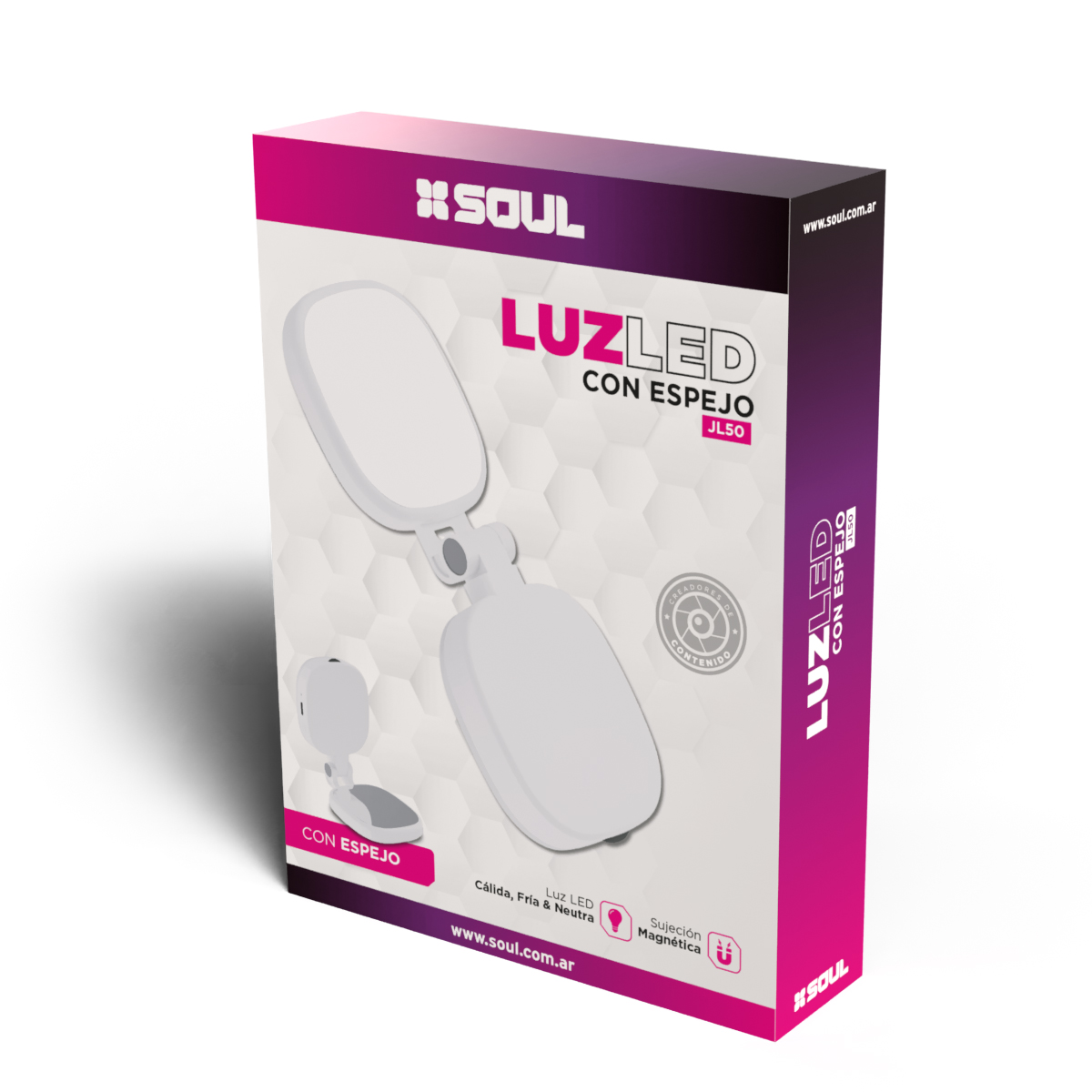 Luz SOUL Led con Espejo JL50- Blanco - Imagen 4