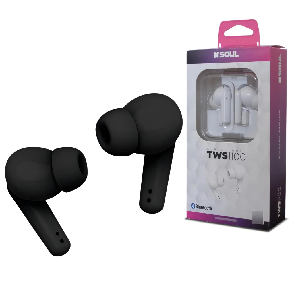 Auriculares SOUL Inalámbricos TWS 1100- Negro