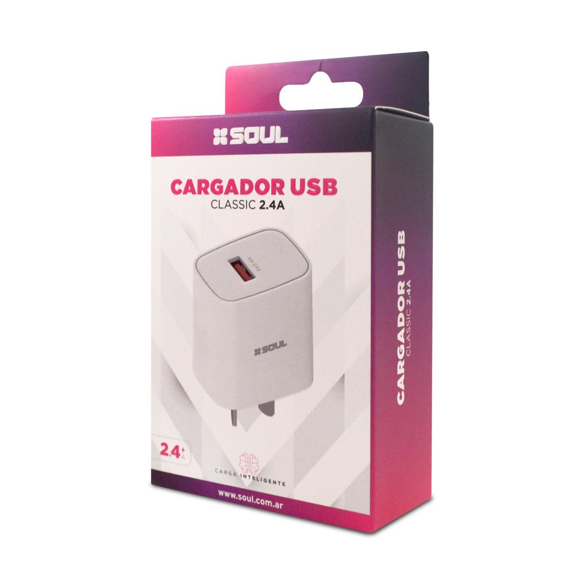 Cargador SOUL USB 2.4A (sin cable) - Imagen 2