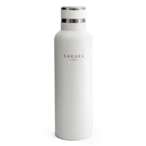 Botella SAKURA Térmica Acero Inoxidable (color blanco)