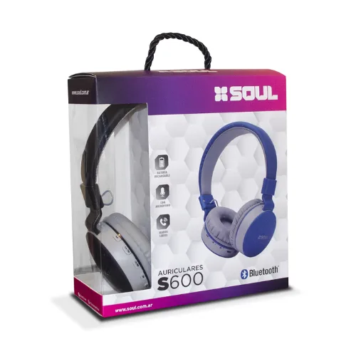 Auricular SOUL Bluetooth de Vincha S600-Blanco - Imagen 2