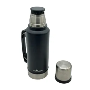 Termo TROMEN 1Lt c/ Tapón Cebador- Negro