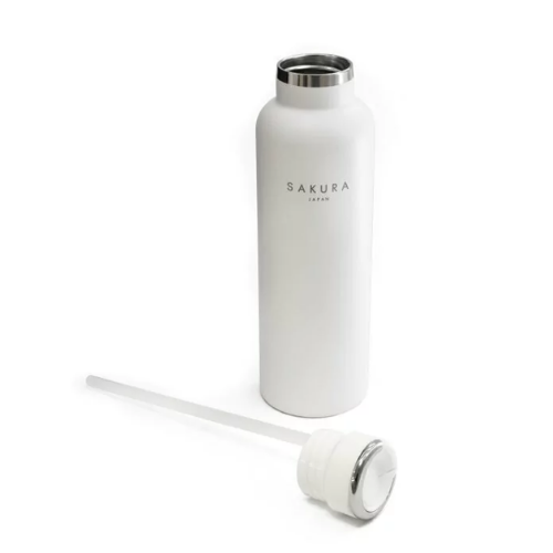 Botella SAKURA Térmica Acero Inoxidable (color blanco) - Imagen 3