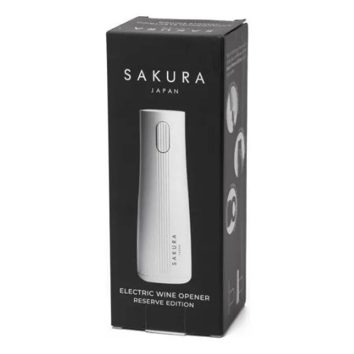 Sacacorcho SAKURA Eléctrico de Vino (color blanco) - Imagen 3