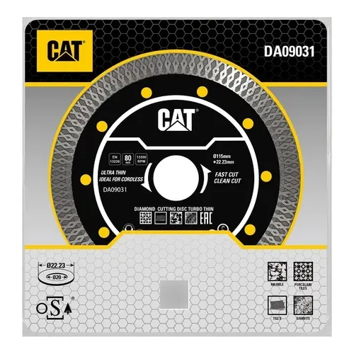 Disco CATERPILLAR Diamantado Tubo 115mm Extra Fino - Imagen 2