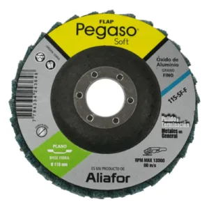 Disco PEGASO Flap ø115mm-Oxido de Aluminio-Plano-Fibra de vidrio-G 220/280