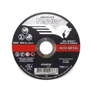 Disco PEGASO Inox-Metal de Desbaste 178x6x22,2- Centro Deprimido