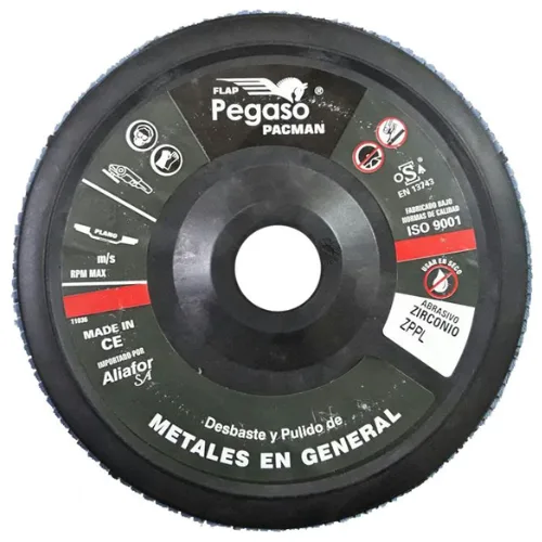 Disco PEGASO Flap ø180mm Zirconico- Plano- Plástico- G60