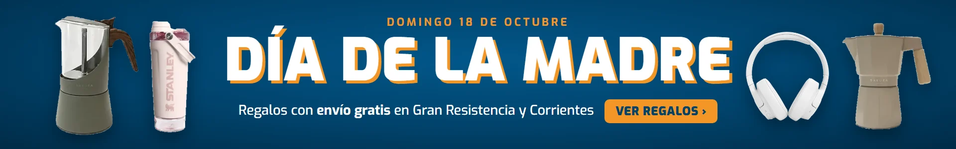 Día de la Madre, domingo 18 de octubre: regalos con envío gratis en Gran Resistencia y Corrientes. Ver regalos